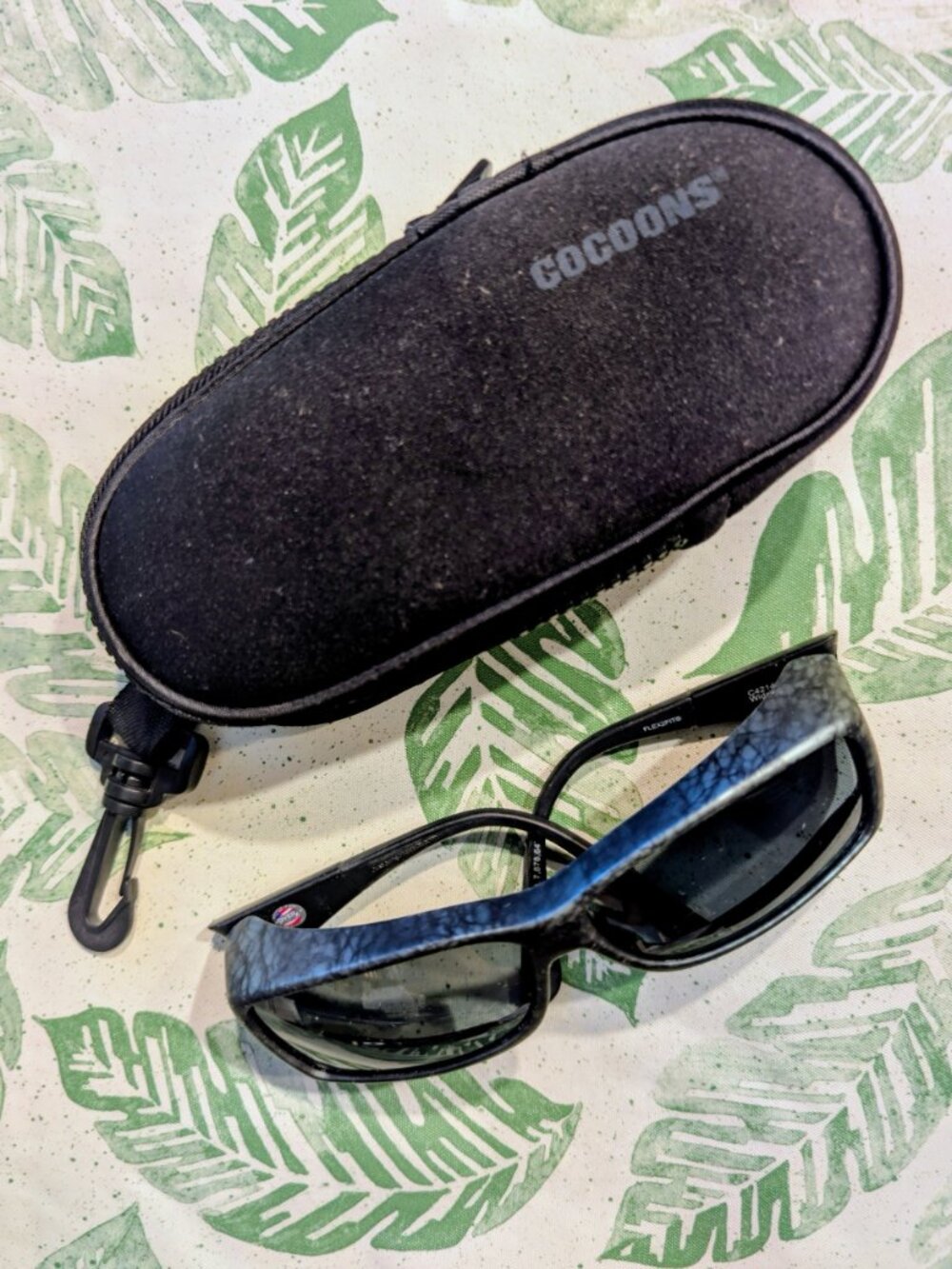 COCOONS Flex2Fit C4214G FitOver Polarized Glasses - Ocean Blue/Gray - Bonus Case